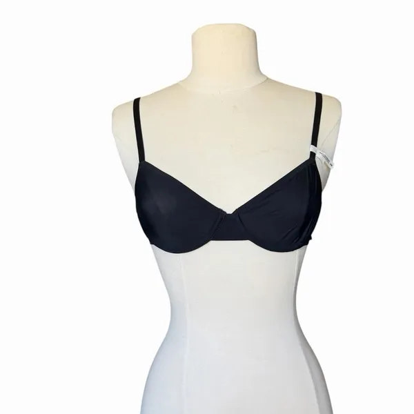 Aerie Smoothez 32B Black Full Coverage Bra Smooth Everyday Comfort NWT - Image 13