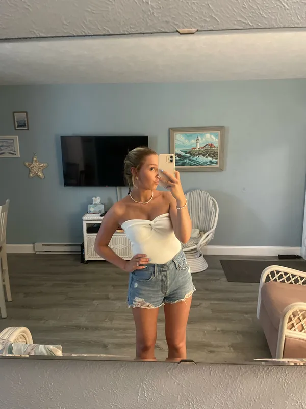 Tube Top White Size M - Image 3