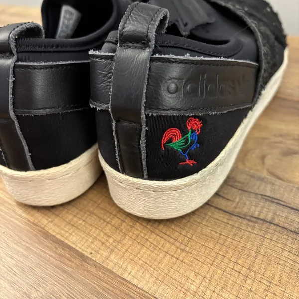 Adidas Super Star Slip On Chinese New Year of The Rooster Shoes Sneakers Black - Image 8