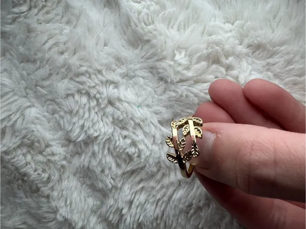 Gold Leaf Wrap Ring - Women Jewelry - Image 8