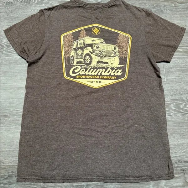 brown columbia t shirt - Image 4