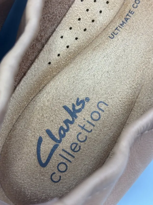 Clarks Jenette Ruby Ballet Flat Womens US 8M Tan Leather All Day Comfort Loafers - Image 7