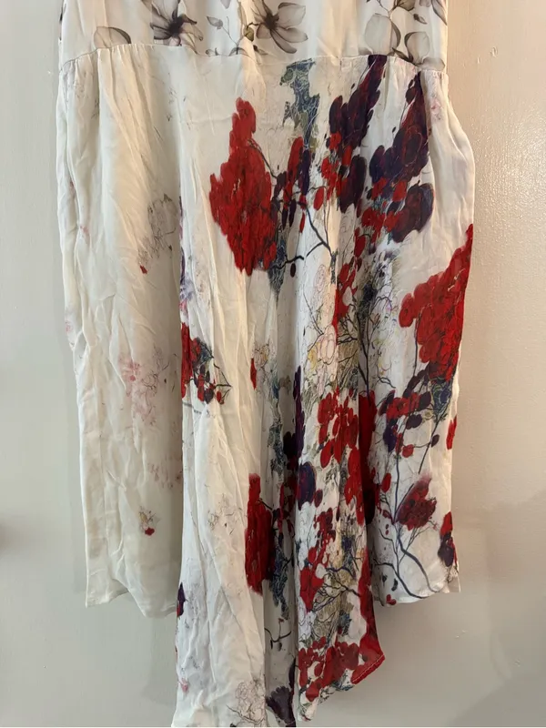 Anthropologie Varun Bahl Floral Levu Swing Dress Size L Sleeveless Hi-low - Image 8