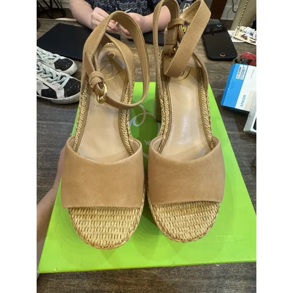 Sam Edelman‎ Womens Immie Wedge Platform Sandal Sand Dune Size 10 - Image 4