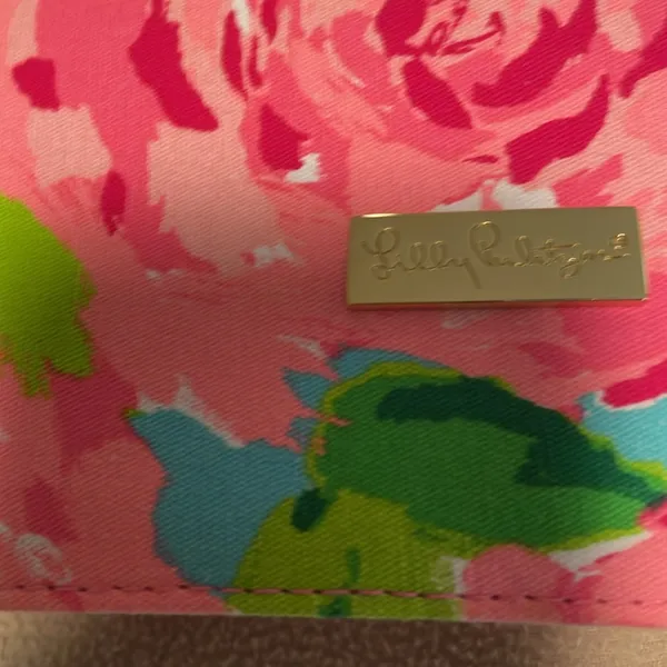 Lilly Pulitzer Pink Floral Jewelry Travel Bag - Image 2