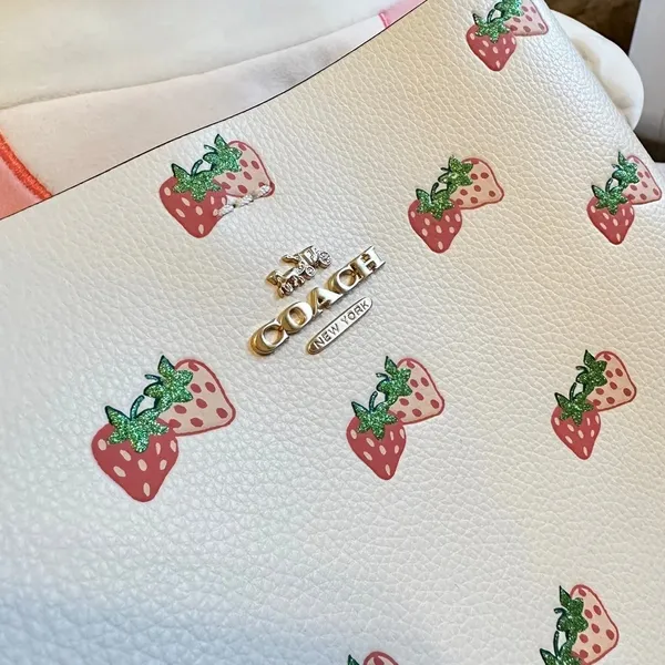 NWT Coach Mollie Bucket Bag in strawberry print cb601 - Image 2