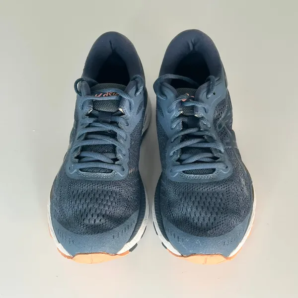 Asics Gel-Kayano 24 Running Sneakers Shoes Blue Orange T799N Women 9 - Image 3