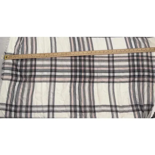 American Eagle Outfitters Scarf Black White Plaid Oversized Acrylic Scarf‎ NWT - Image 8