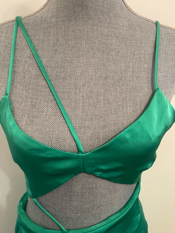 ZARA Satin Midi Dress. Size Small - Image 5