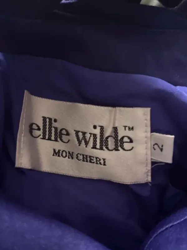 ellie wilde by Mon Cheri in ROYAL BLUE/MULTI Homecoming Dress Style #: EW21709S - Image 4