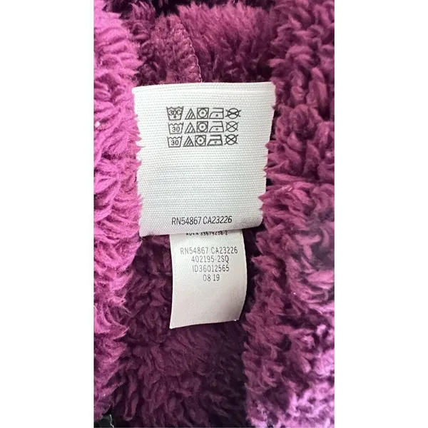 PINK - Victoria's Secret PINK Maroon Fuzzy Sherpa Pullover size M - Image 7