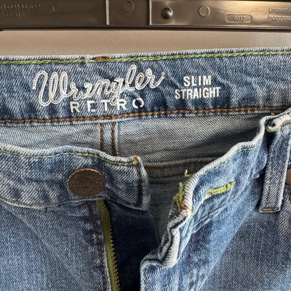 Wrangler‎ Retro Slim Straight Blue Jeans Sz 16R - Image 2
