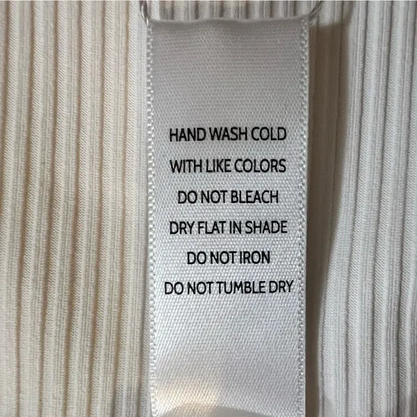 NWT Andie Swim Asbury One Piece Ribbed High Neck Swimsuit Coco White Large - Image 10