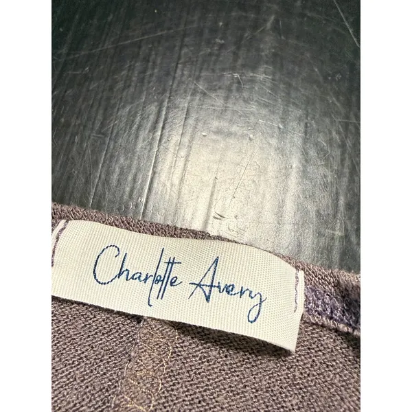 Charlotte Avery Womens Mauve Oversized Batwing Knit Top High Low Hem Large 9910 - Image 6