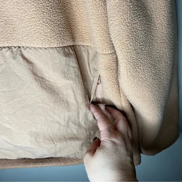 Fabletics‎ Lotta Teddy Quarter Zip Pullover Hooded Sweater - Image 5