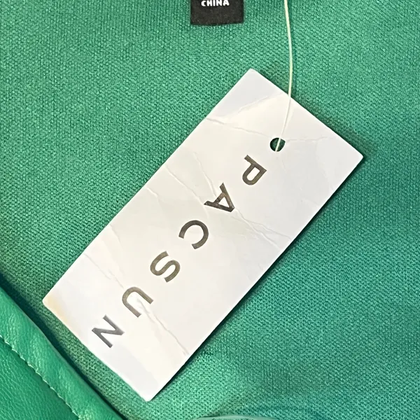 1052 | NWT Kendall & Kylie Vegan Leather‎ Edgy Corset Tube Top Green Womens M - Image 6