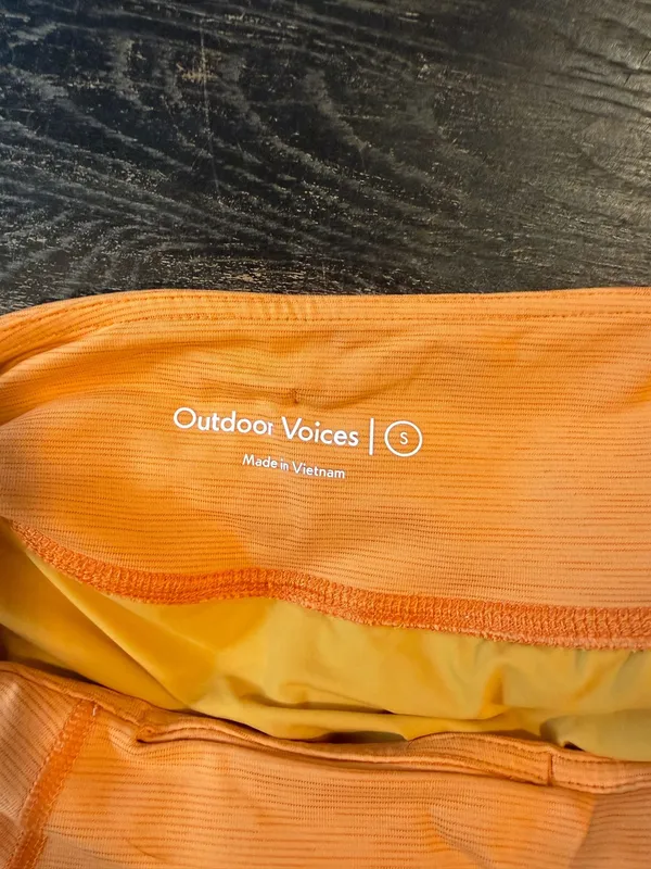 Orange Outdoor Voices Shorts - Image 3