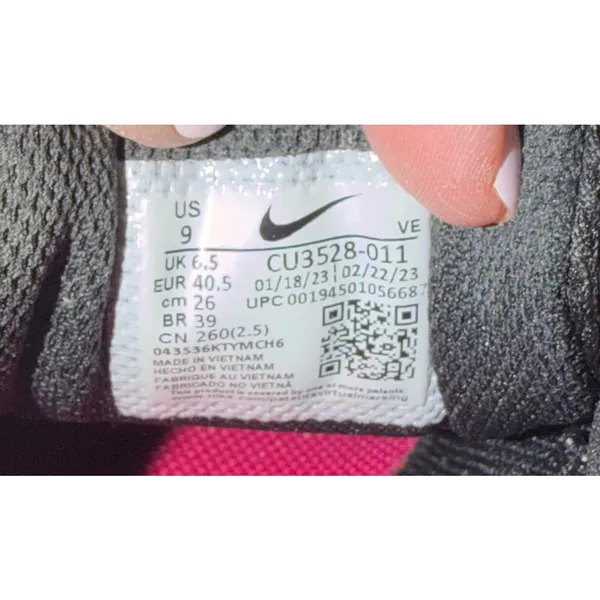 Nike Run Swift 2 Women's Running Shoes‎ Black/Pink Size 9 - Image 3