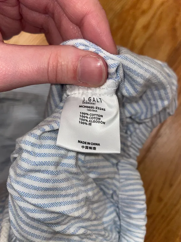 John Galt white and blue striped pants  - Image 4