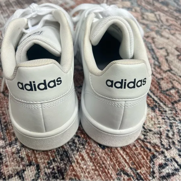 Adidas GRAND COURT 2.0 SHOES in White Size 8 Black Logo - Image 6