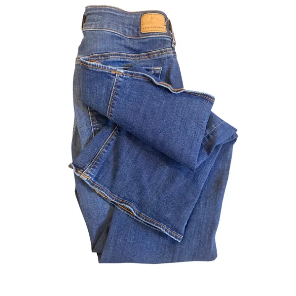 American Eagle Artist‎ Flare Jeans Womens 12 Blue Excellent Super Stretch Denim - Image 13
