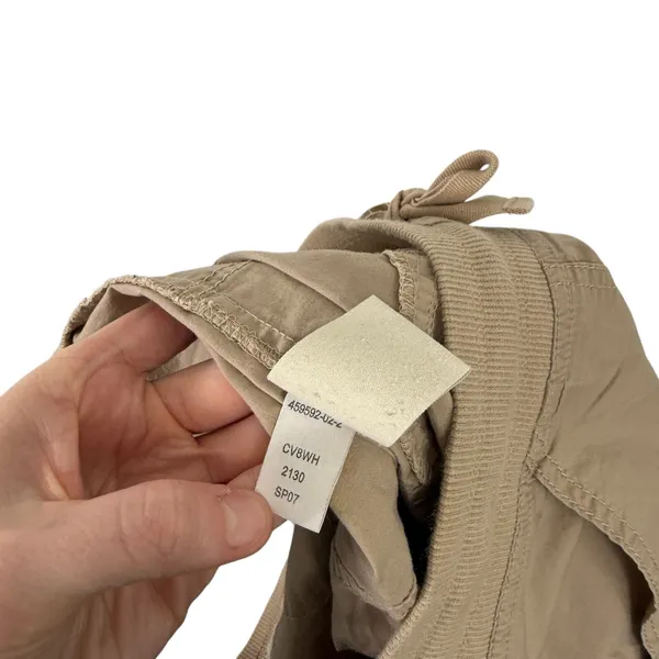 Old‎ Navy Y2K Beige Utility Mini Skirt Pull On Stretch Cotton Womens Size Small - Image 7