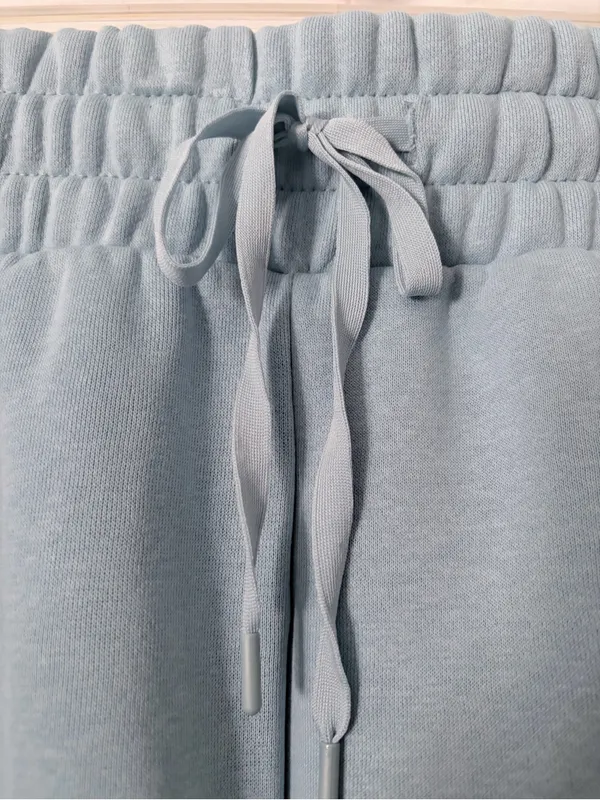 Blogilates Women's Travel Trouser High-Rise Wide Leg Sweatpants Lt Blue 3X NWT - Image 5