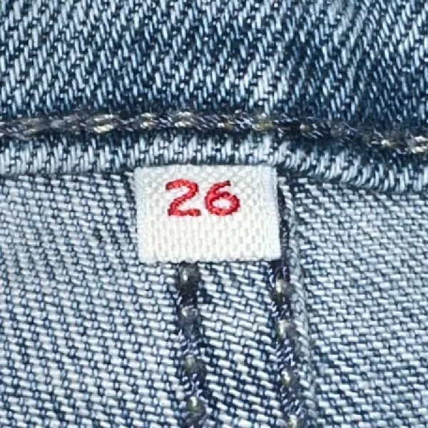 Levi's Button Front Y2K Denim Jean Skirt‎ Size 26 - Image 6