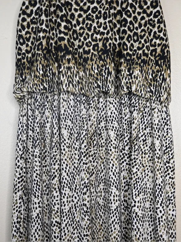 Tiana B Women's Sleeveless Blouson Animal Print Maxi Dress - Image 6
