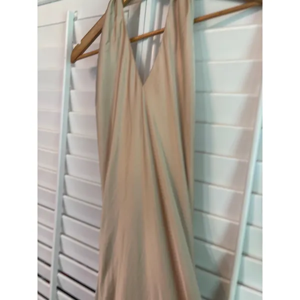 Show Me Your Mumu Gold Jasmine Halter Maxi Dress Size‎ Small - Image 4