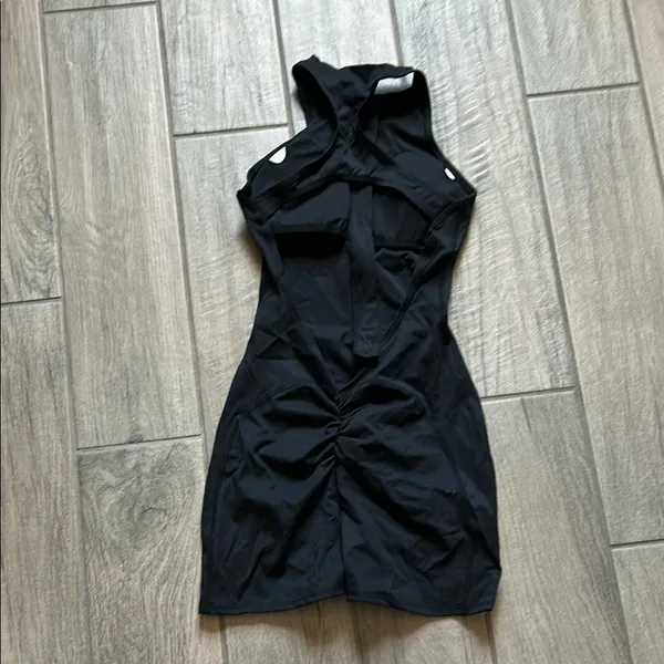 Black Sleeveless Zip-Up besties Romper - Image 4