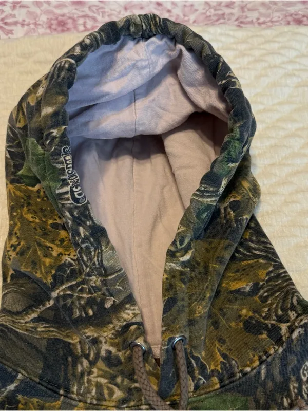 Cabela’s Camo Hoodie Sweatshirt Size Small Regular See Measurements - Image 3
