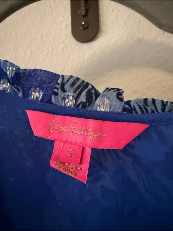 Lilly Pulitzer Giana Long Sleeve Top Alba Blue Cruisin’ Together - Image 5