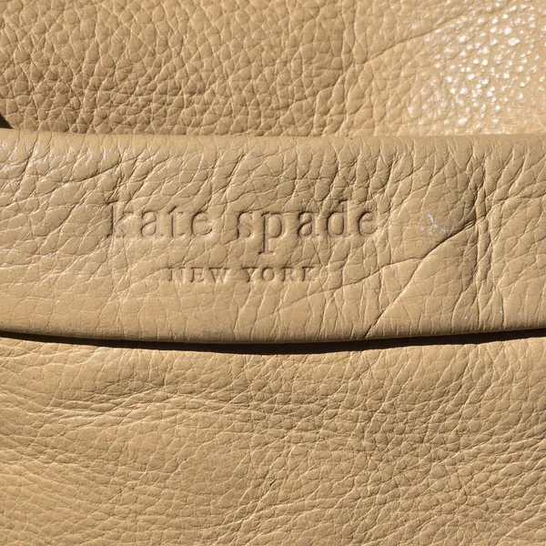 Kate Spade Cream Leather Soft Neutral Hobo Boho Casual Shoulder Purse Bag - Image 3