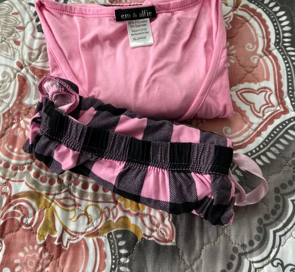 Em And Alfie Pink PJ Set Size XL - Image 4
