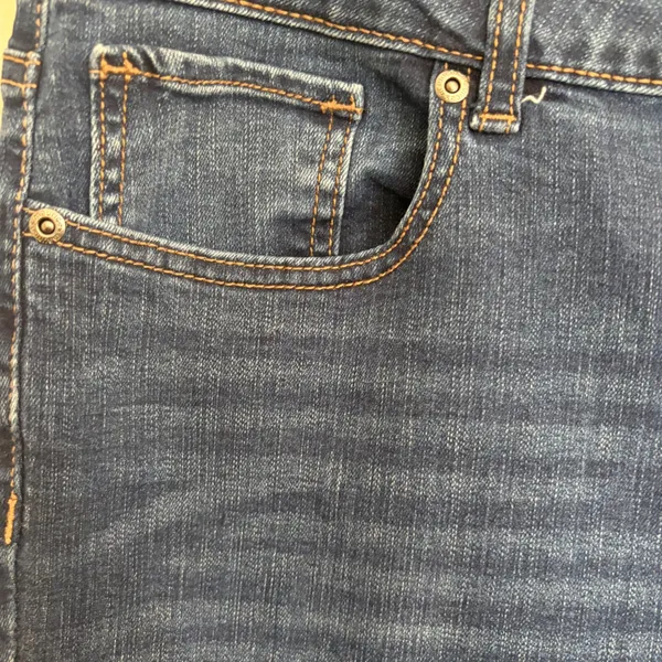 Maurices m jeans Womens 16 Short Mid Rise Dark Wash‎ Stretch Denim Blue Jeans - Image 2