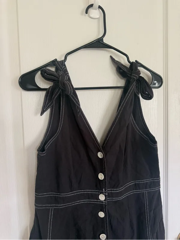 Free People NEW London Town Overall Mini Dress - Image 4