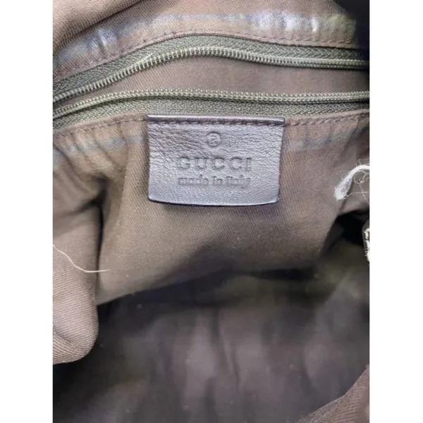Gucci tote all over logo beige brown jacquard fabr - Image 11