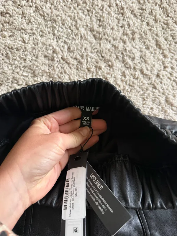 Steve Madden Leather Shorts - Image 4