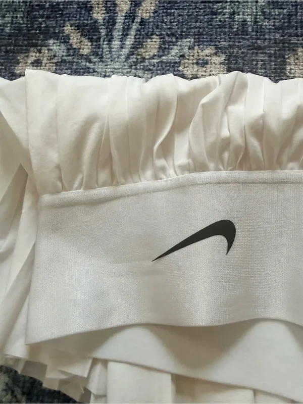 Nike White Pleated Tennis Skirt - Image 4