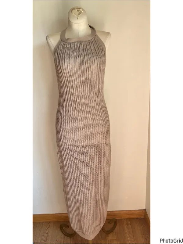 Quince 100% Organic Cotton Open-Knit Cover-Up Maxi Dress Small - Image 3