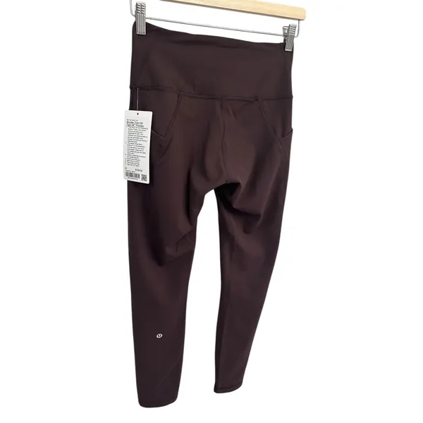 Lululemon. Wunder Train High-Rise Tight with Pockets 25" Espresso Size 8 NWT - Image 7