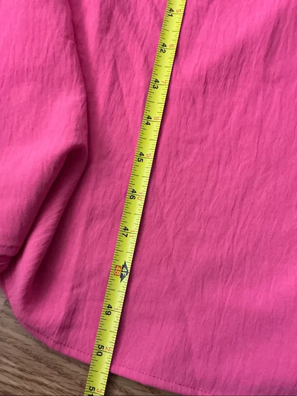 A New Day Bright Pink Spaghetti Strap Midi Dress Size XL - Image 4
