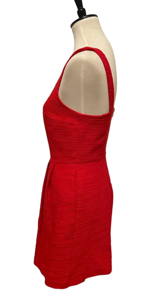 Red Mini Skater Dress - Image 6