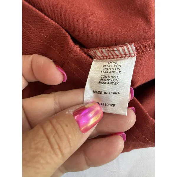 SUPERDOWN Jaxie Diamond Mini Dress Women's M Rust Embellished Sleeveless Party - Image 10