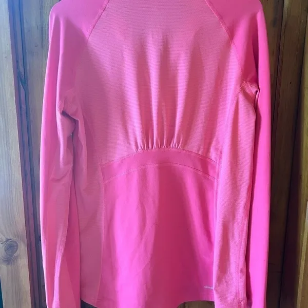 Adidas Climalite Pullover Athletic Top Running Training‎ Shirt Pink Medium - Image 2