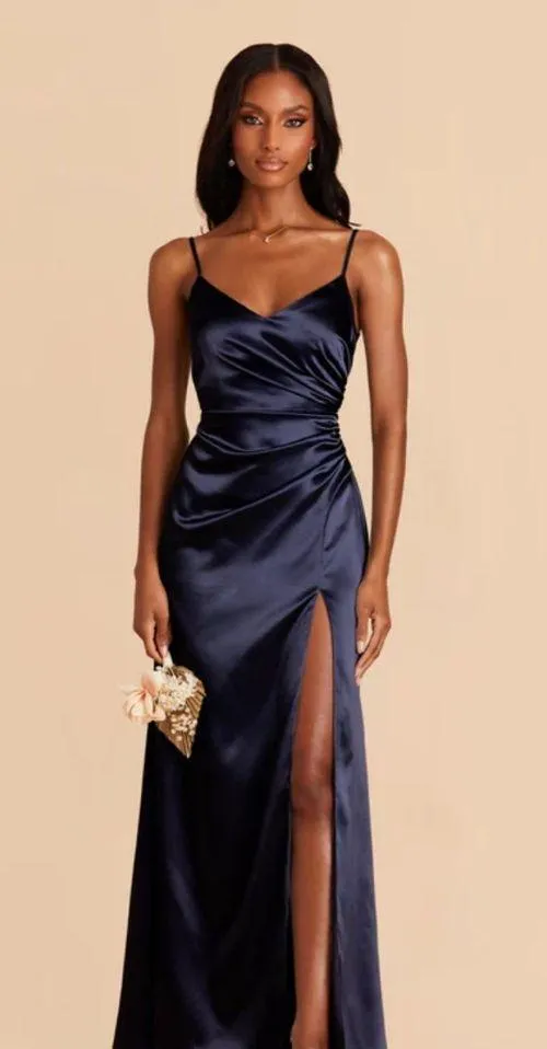Bridesmaid Birdy Grey Dress Blue - Image 2