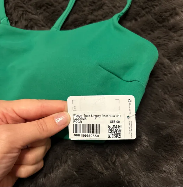 Lululemon Wunder Train Strappy Racer Bra C/D - Image 4