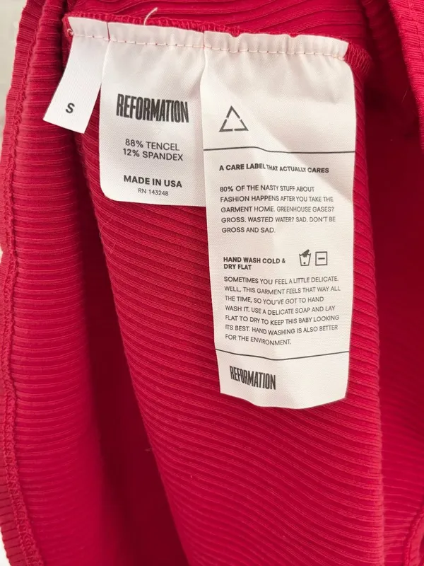 Reformation Rails Cardinal Mini Dress - Image 6