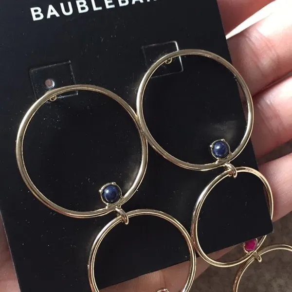 Baublebar multi hoop earrings - Image 8